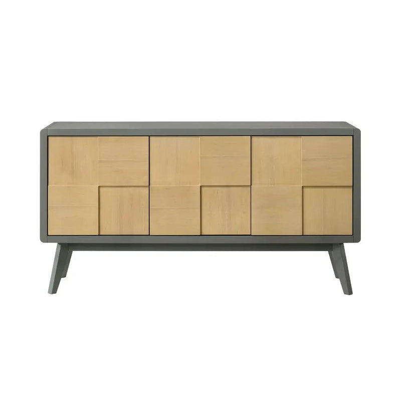 Blayde - Server - Light Gray & Natural by Unique Piece Furniture
