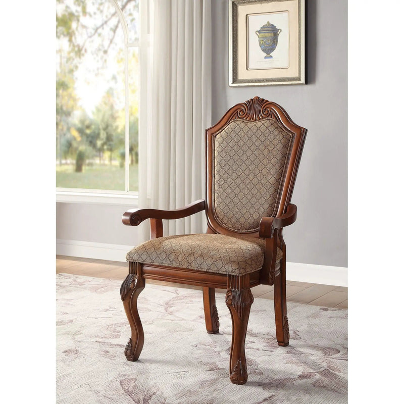 Chateau De Ville - Arm Chair (Set of 2) - Cherry by HouseOfZazla