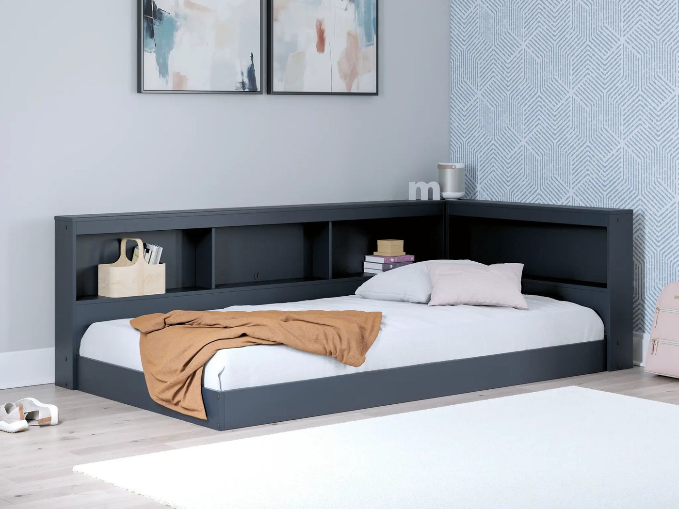 Simmenfort - Bookcase Storage Bed by Unique Piece Furniture