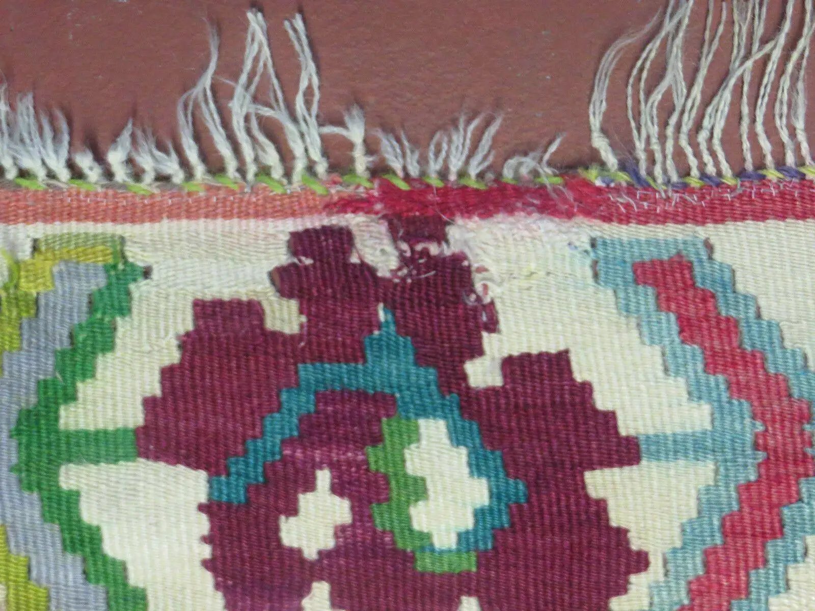 7' X 9' Vintage Turkish Kilim Handmade Flat Weave Wool Rug Veg Dye Nice by Jewel Rugs
