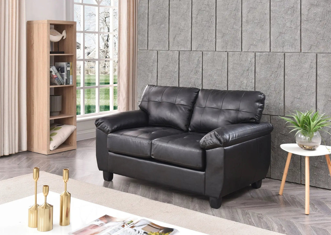Stylish Loveseat With Padded Arms by HouseOfZazla