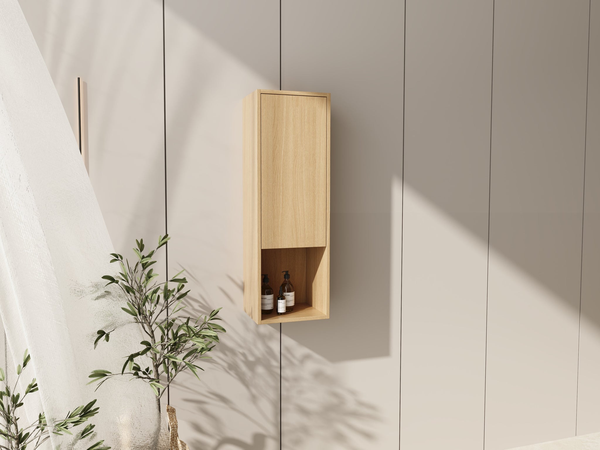 12 Inch Small Wall-Mounted Side Cabinet by HouseOfZazla