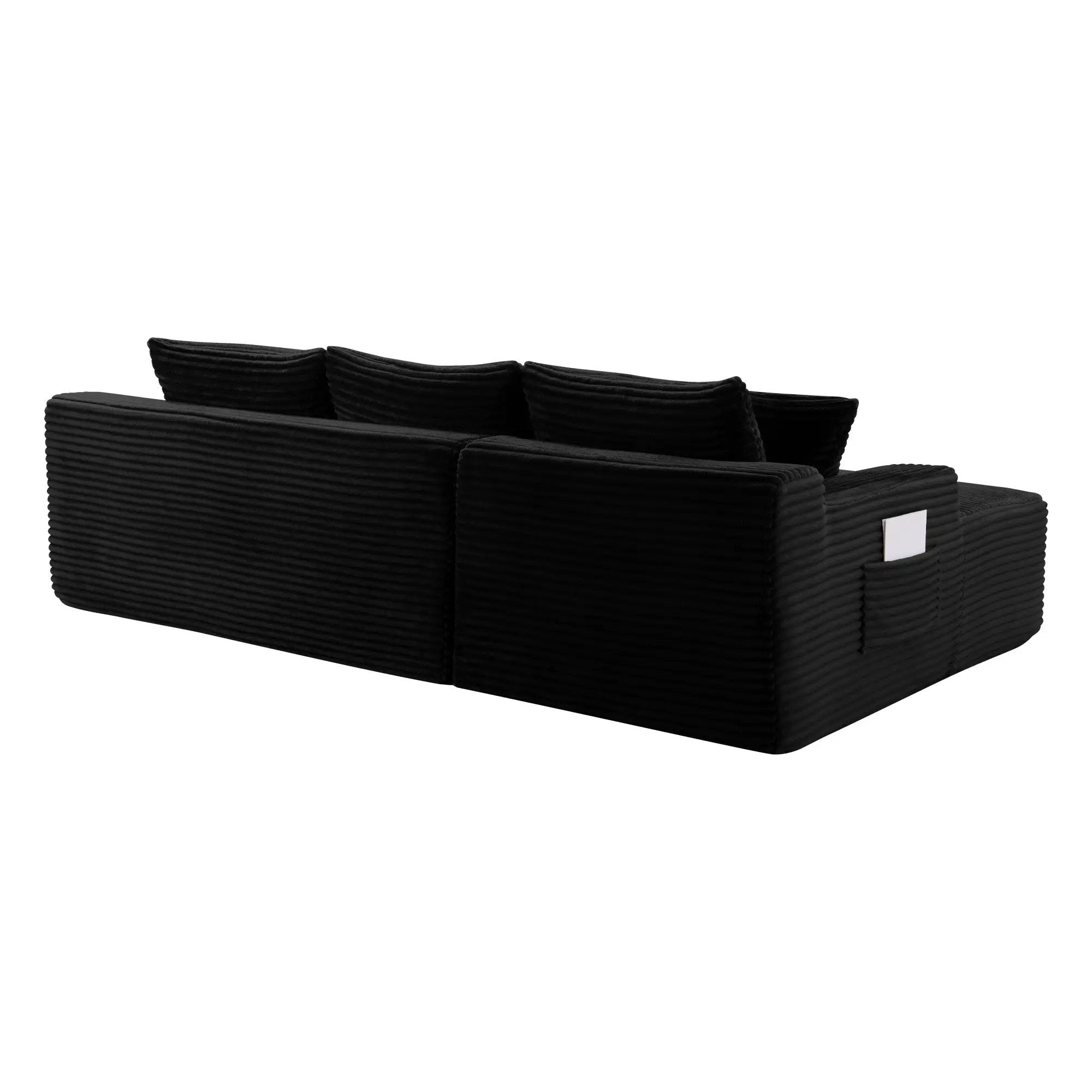106.3" U-Shaped Cloud Sectional Sofa with Deep Seat by HouseOfZazla