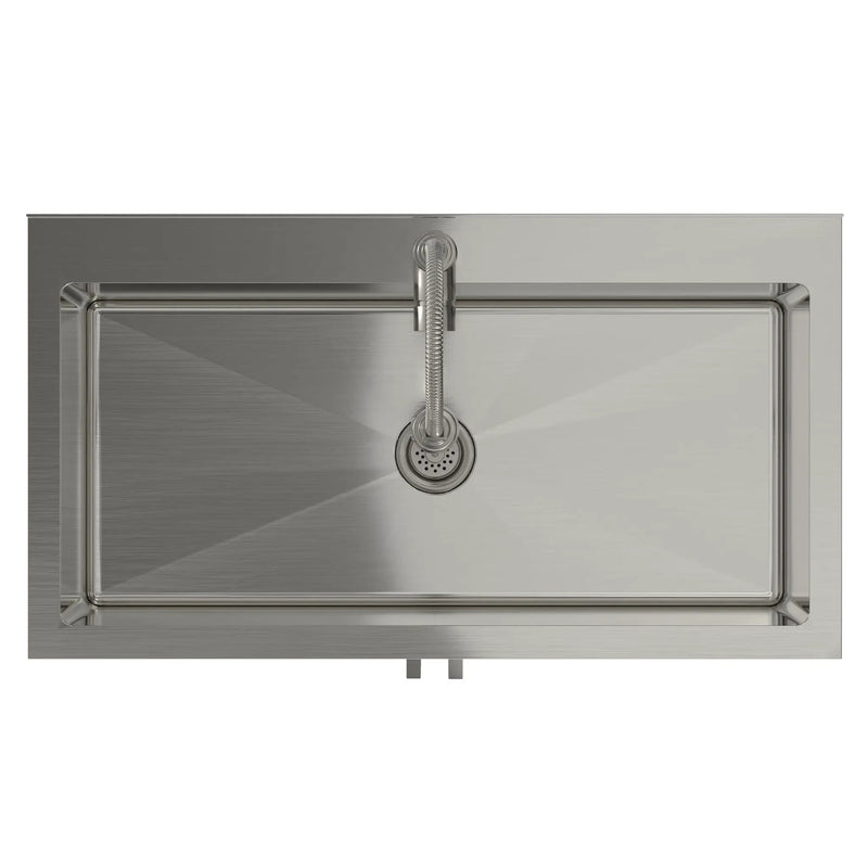 Hennessy - Deluxe Laundry Cabinet With Faucet And Stainless Steel Sink by HouseOfZazla