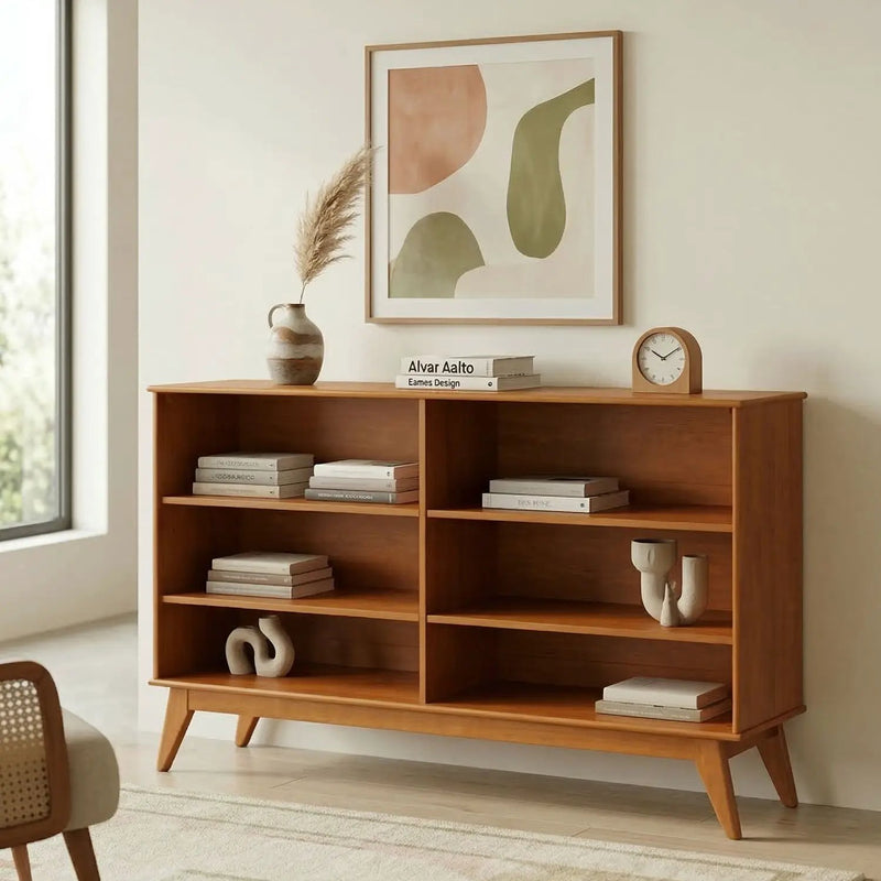 Draper - Handcrafted Low Bookcase by HouseOfZazla