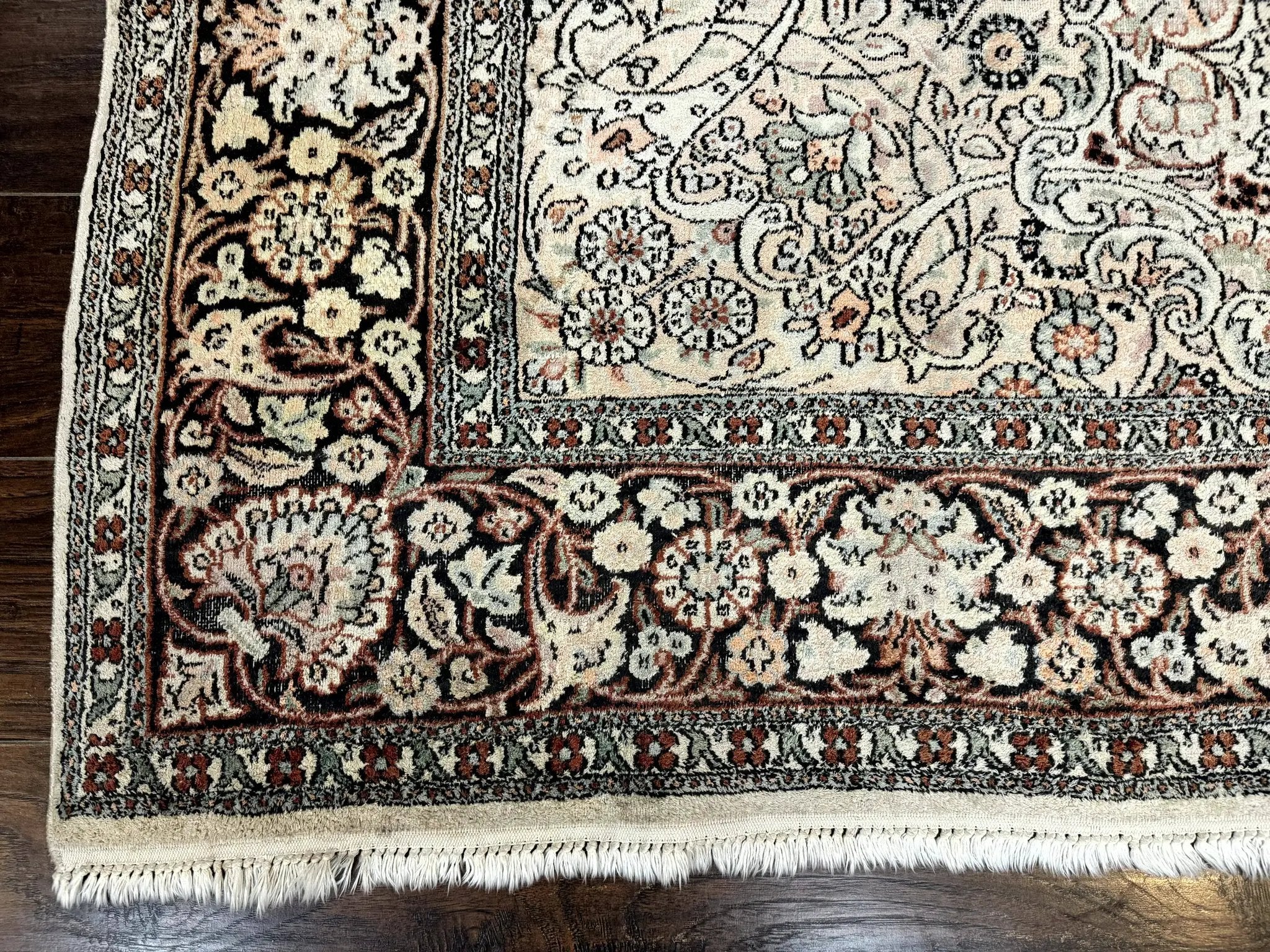 Silk Indian Kashmiri Rug 6x9 by Jewel Rugs