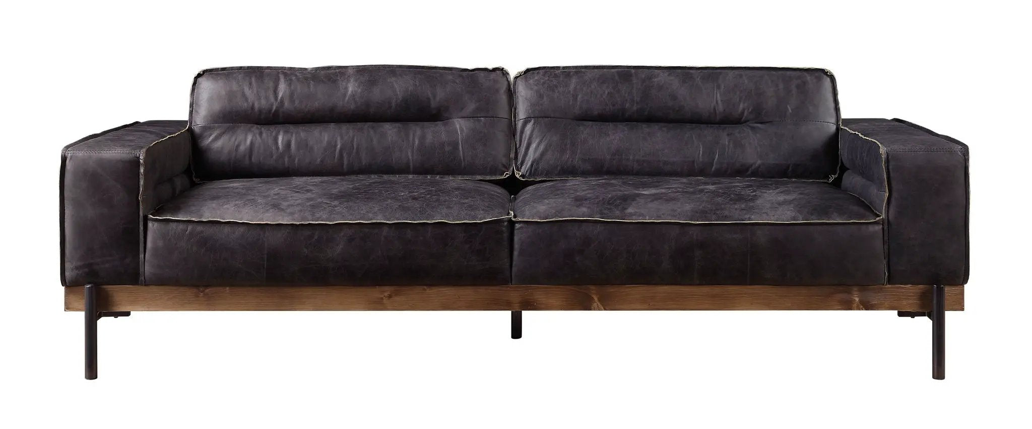 Silchester - Sofa - Antique Ebony Top Grain Leather by Unique Piece Furniture