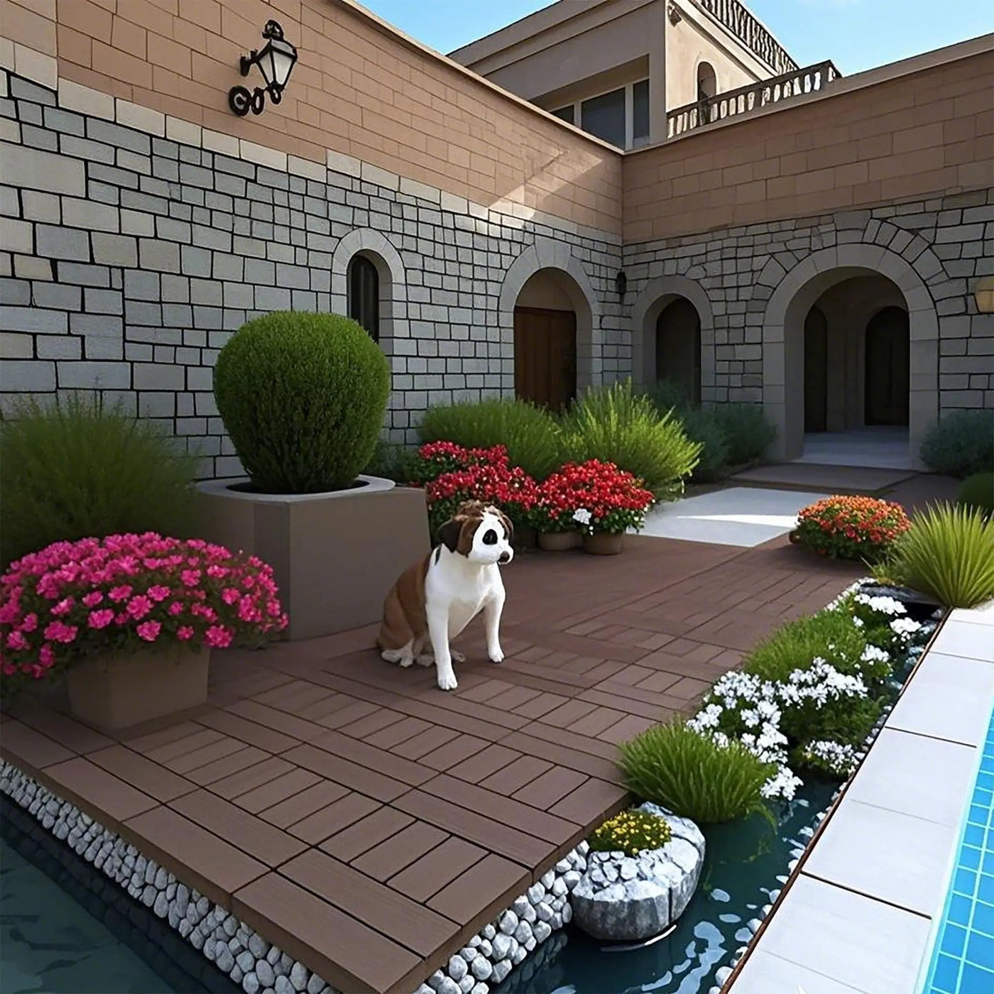 H Style Diy Module Interlocking Patio Deck Tiles by HouseOfZazla