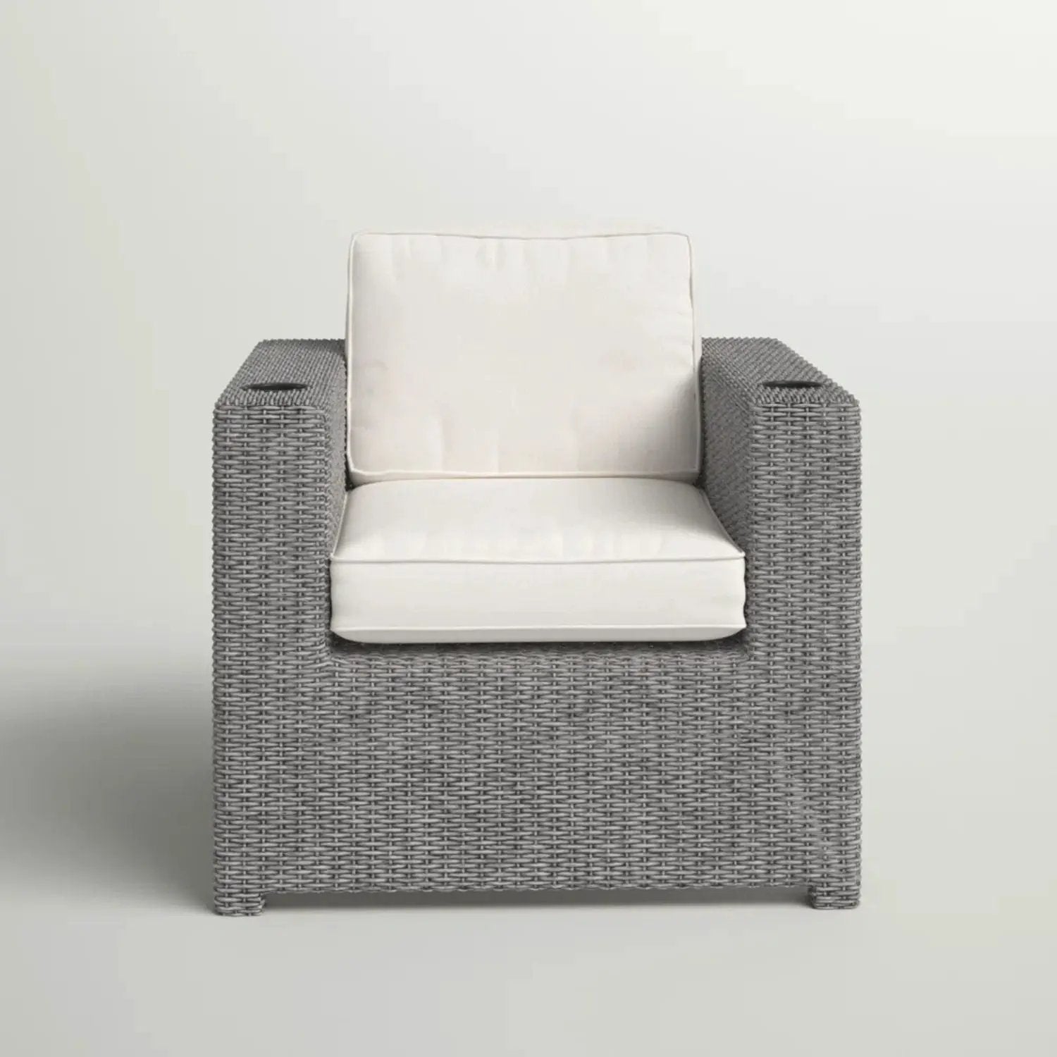 Elegant Patio Chair With Cushions - Gray by Unique Piece Furniture