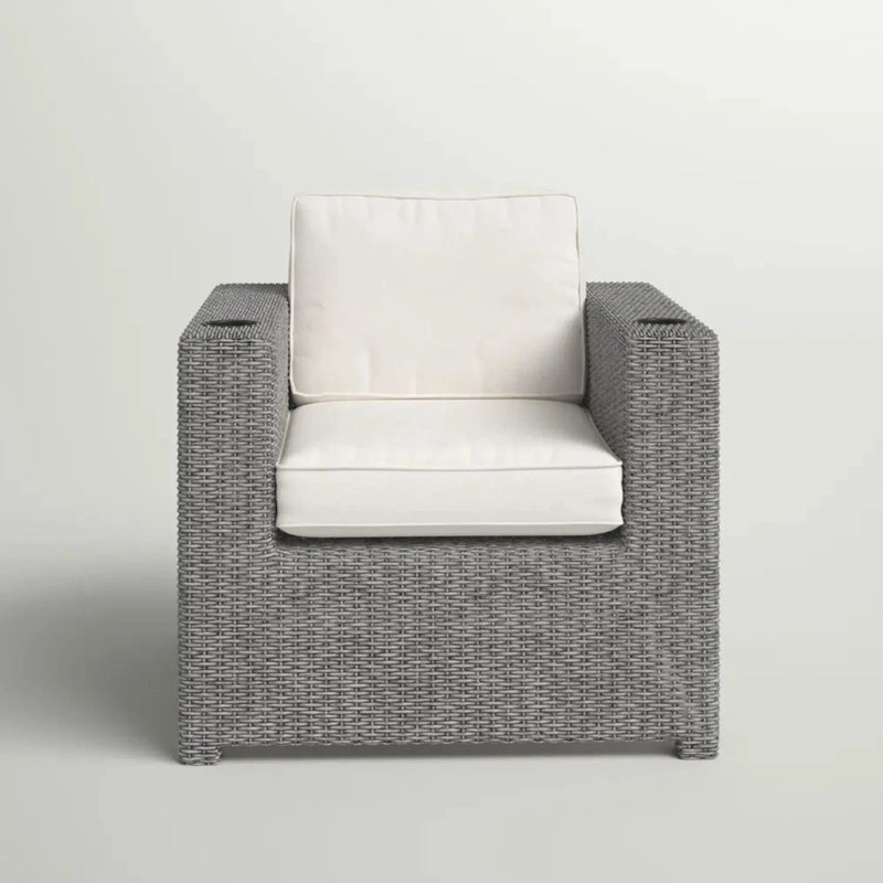 Elegant Patio Chair With Cushions - Gray by Unique Piece Furniture