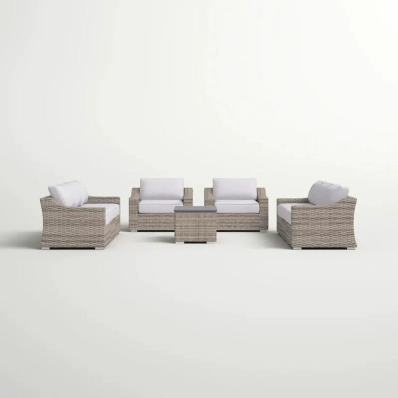 Stylish Sofa Seating Group With Cushions Perfect For Outdoor Gatherings by HouseOfZazla