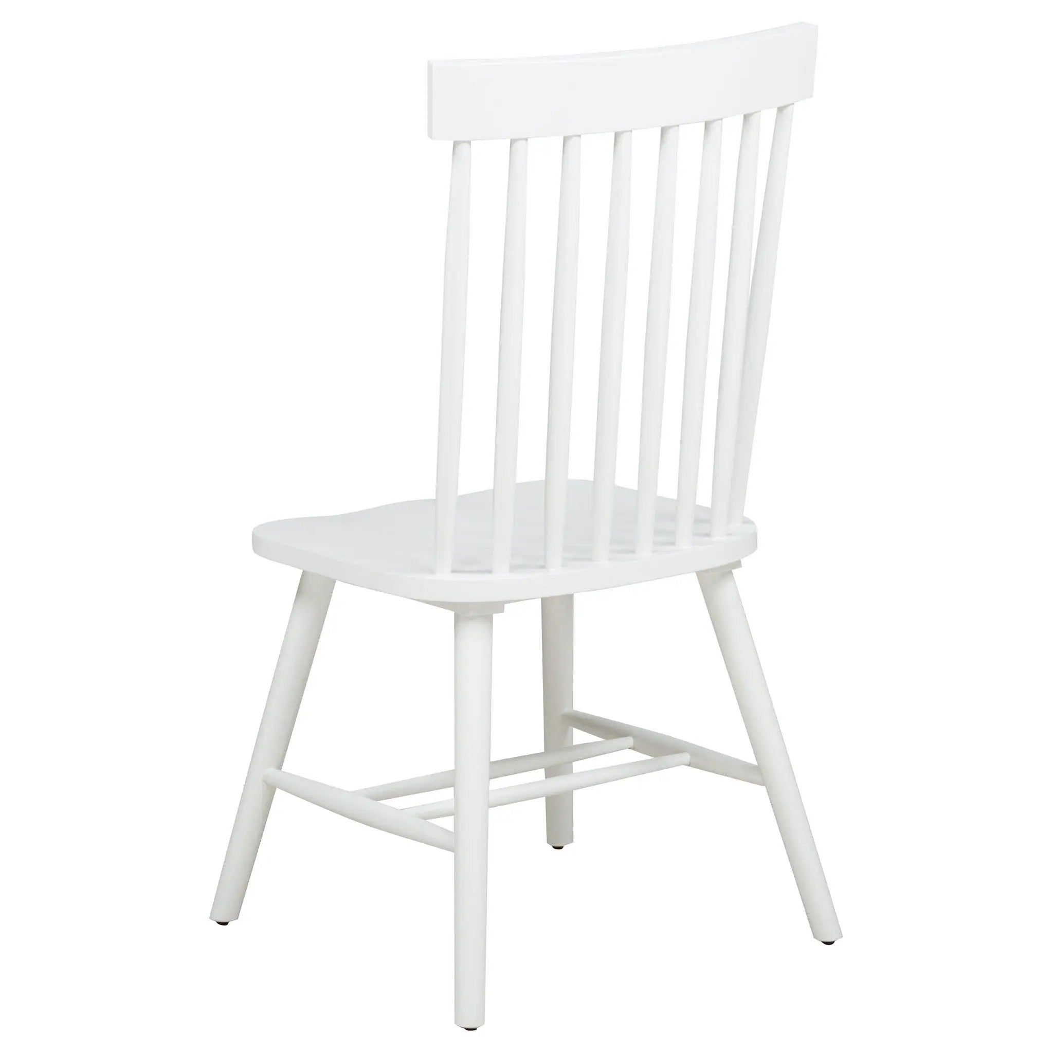 Andrews Windsor Spindle Back Dining Side Chair White (Set of 2) by Unique Piece Furniture