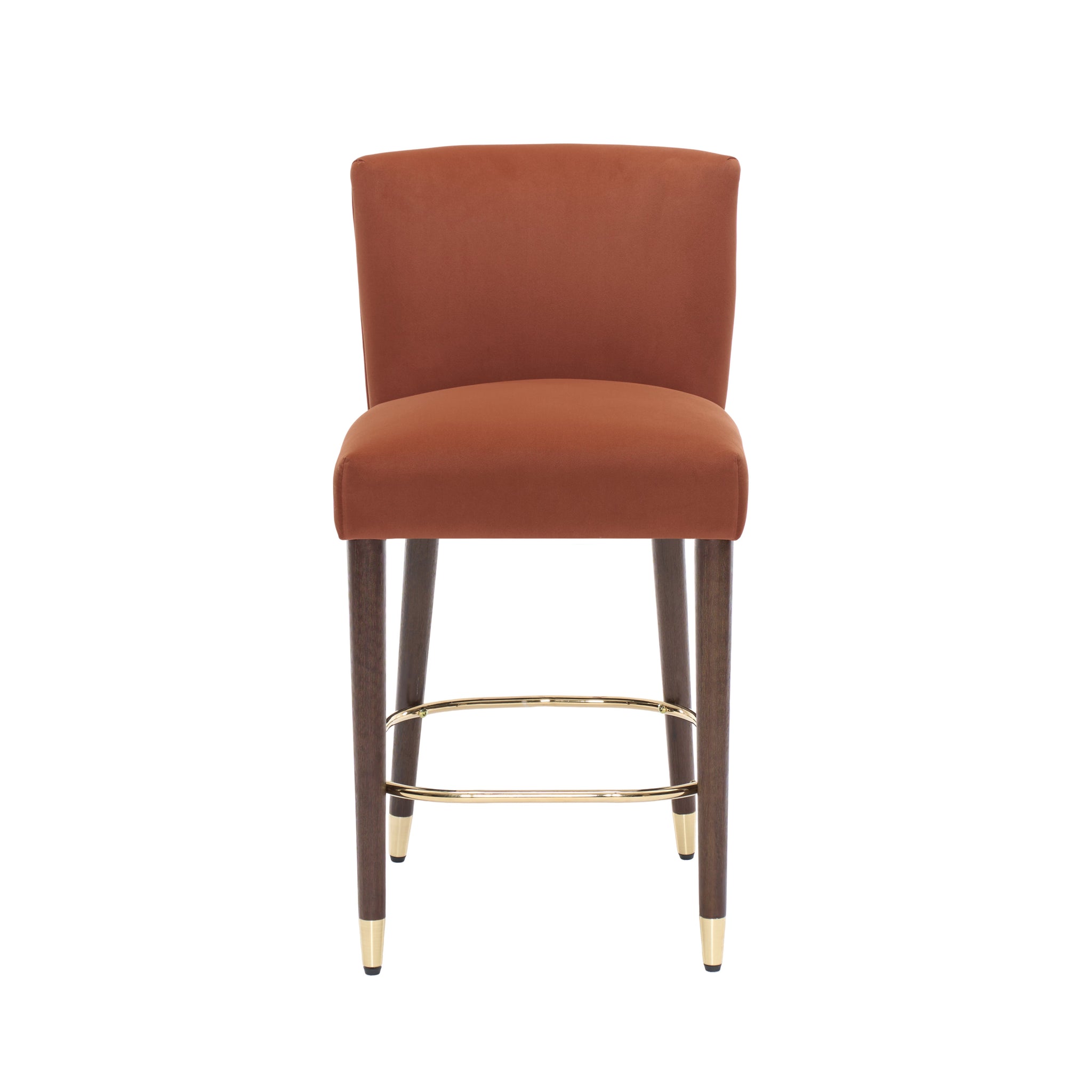 27-Inch Modern Counter Stool with Fabric Seat and Footrest by HouseOfZazla