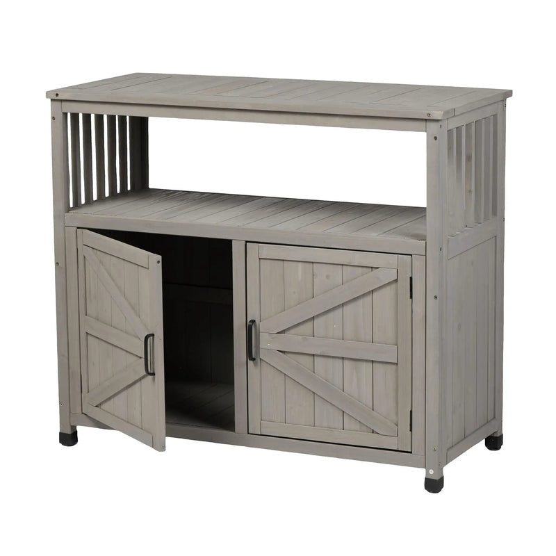 Patio Bar Table Set With Storage by HouseOfZazla
