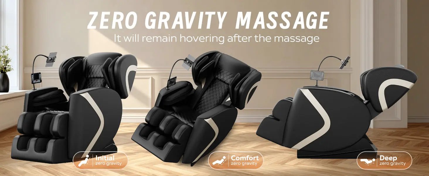Massage Chair Recliner with Zero Gravity and Full Body Air Pressure by HouseOfZazla