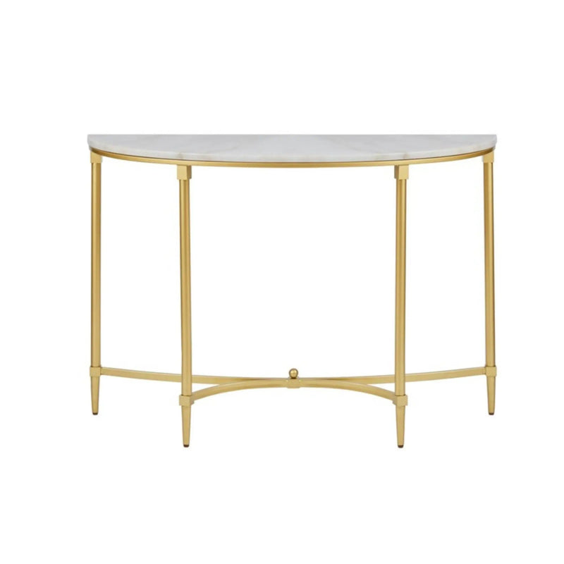 Bordeaux - Console Table - White / Gold by Unique Piece Furniture