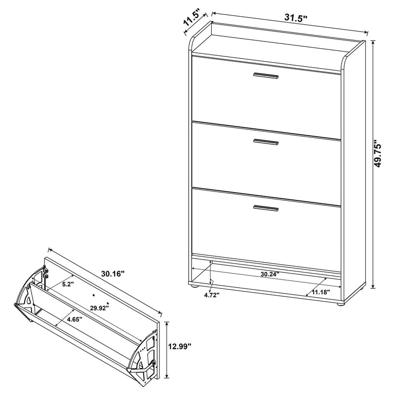 Kyla - 3 Tier Shoe Cabinet by HouseOfZazla