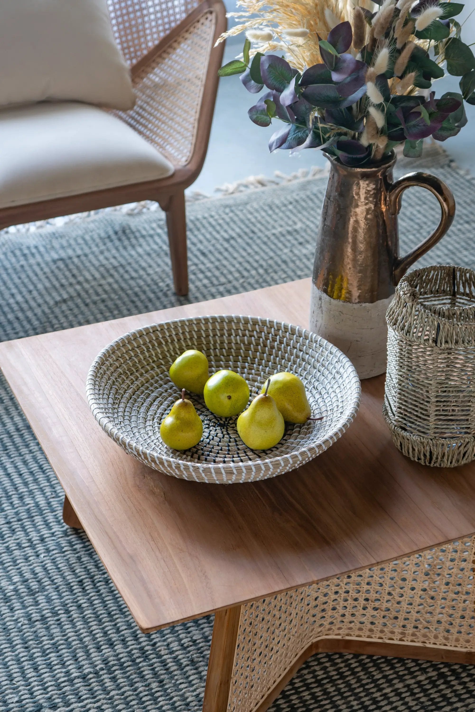 S/2 Kira Woven Seagrass Bowls by HouseOfZazla