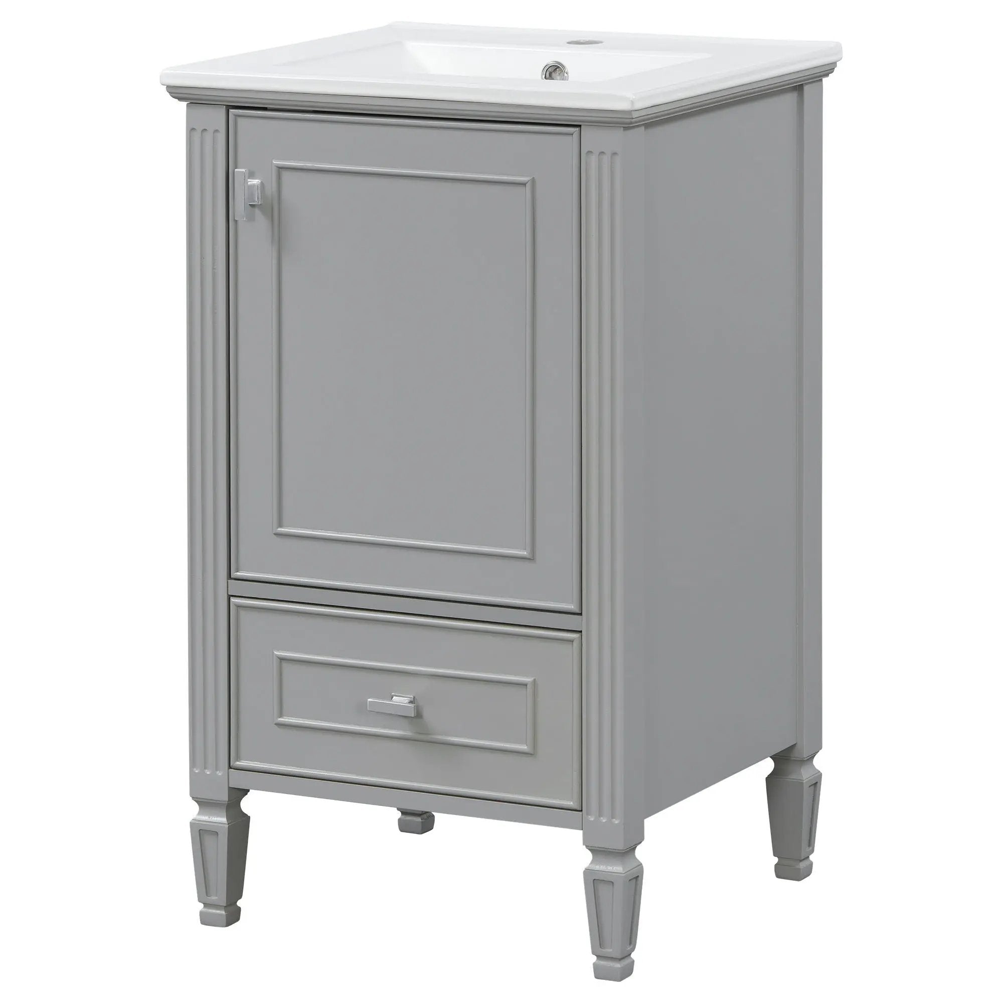 Retro Bathroom Vanity With Sink by HouseOfZazla