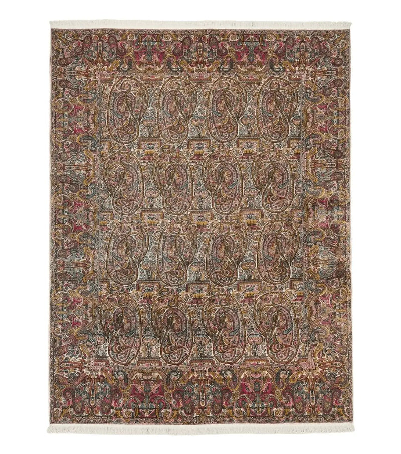 Rare Antique Persian Kerman Lavar Rug 9x12, Boteh Paisley Design by Jewel Rugs