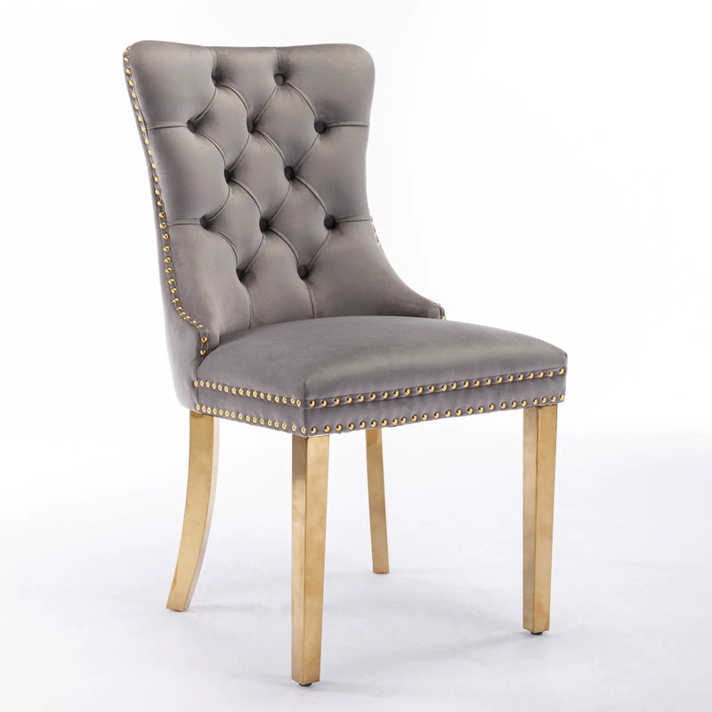 Nikki - Modern, High-End Tufted Dining Chair (Set of 2) by HouseOfZazla