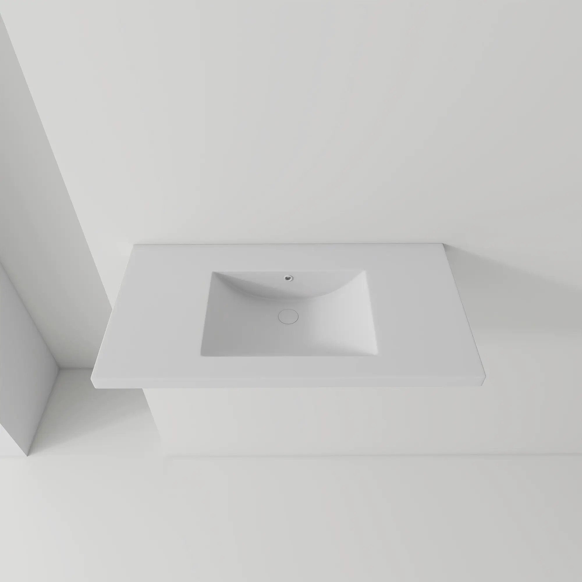 36" Ceramic Basin Sink, 0.8" Ultra-Thin Profile by HouseOfZazla
