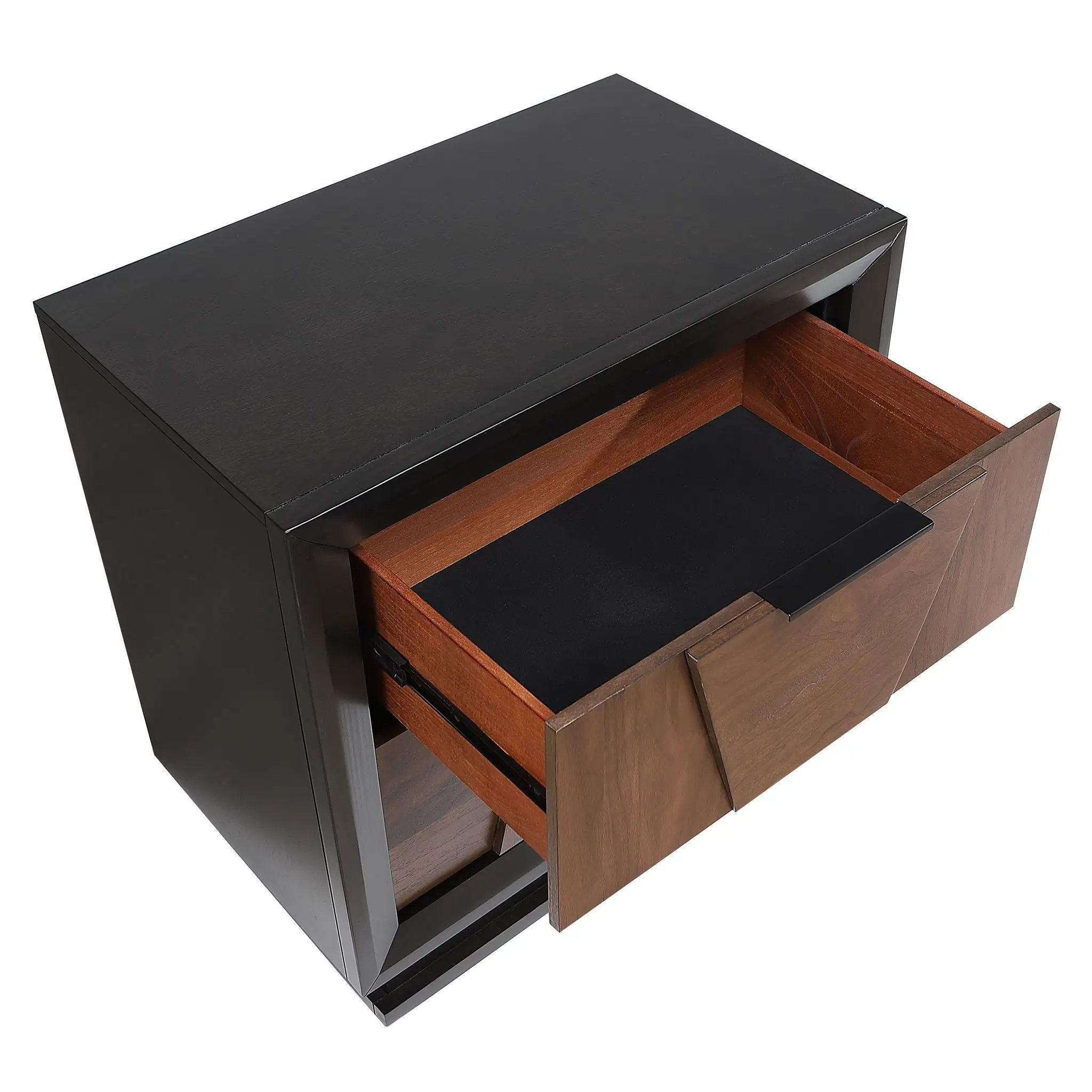 Houston - 2 Drawer Nightstand - Walnut by HouseOfZazla