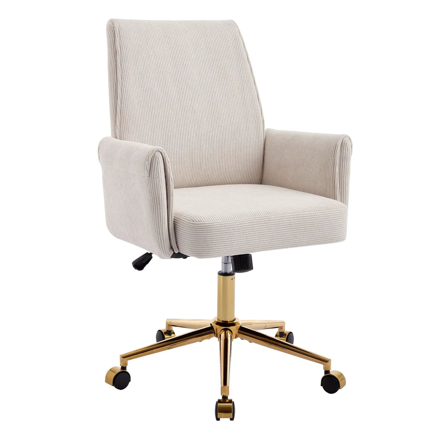Ergonomic Mid-Back Office Chair With Striped Fabric by Unique Piece Furniture