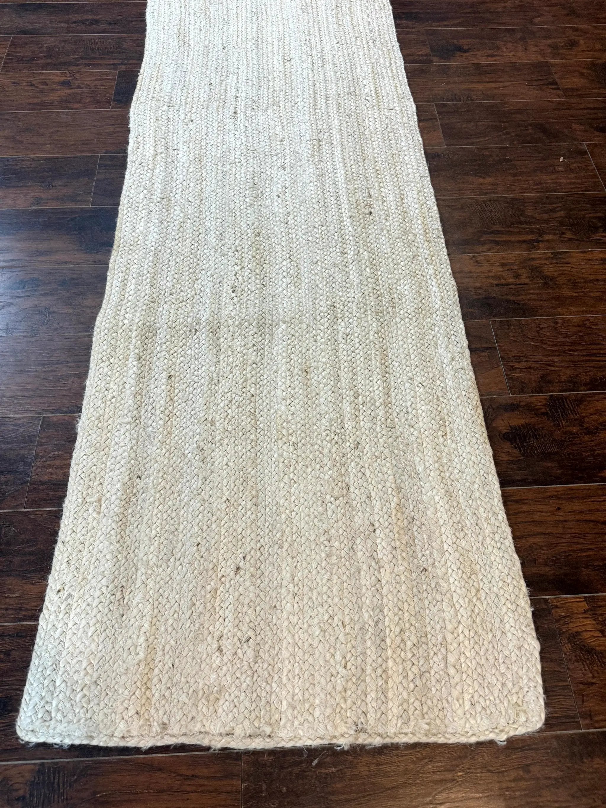 Modern Jute Runner Rug 2.7 x 10, Rug for Hallway or Kitchen, Farmhouse Rug by Jewel Rugs