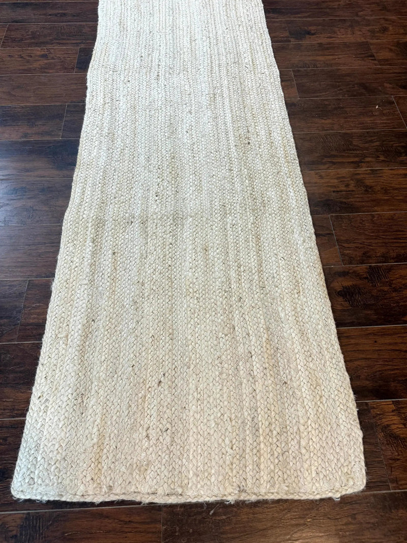 Modern Jute Runner Rug 2.7 x 10, Rug for Hallway or Kitchen, Farmhouse Rug by Jewel Rugs