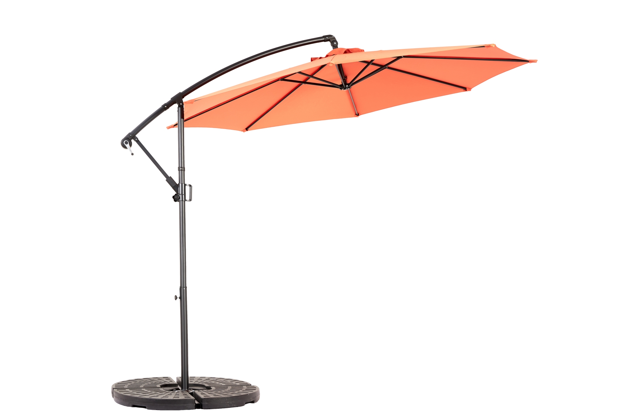 10ft Offset Hanging Market Patio Umbrella with Easy Tilt Adjustment by HouseOfZazla