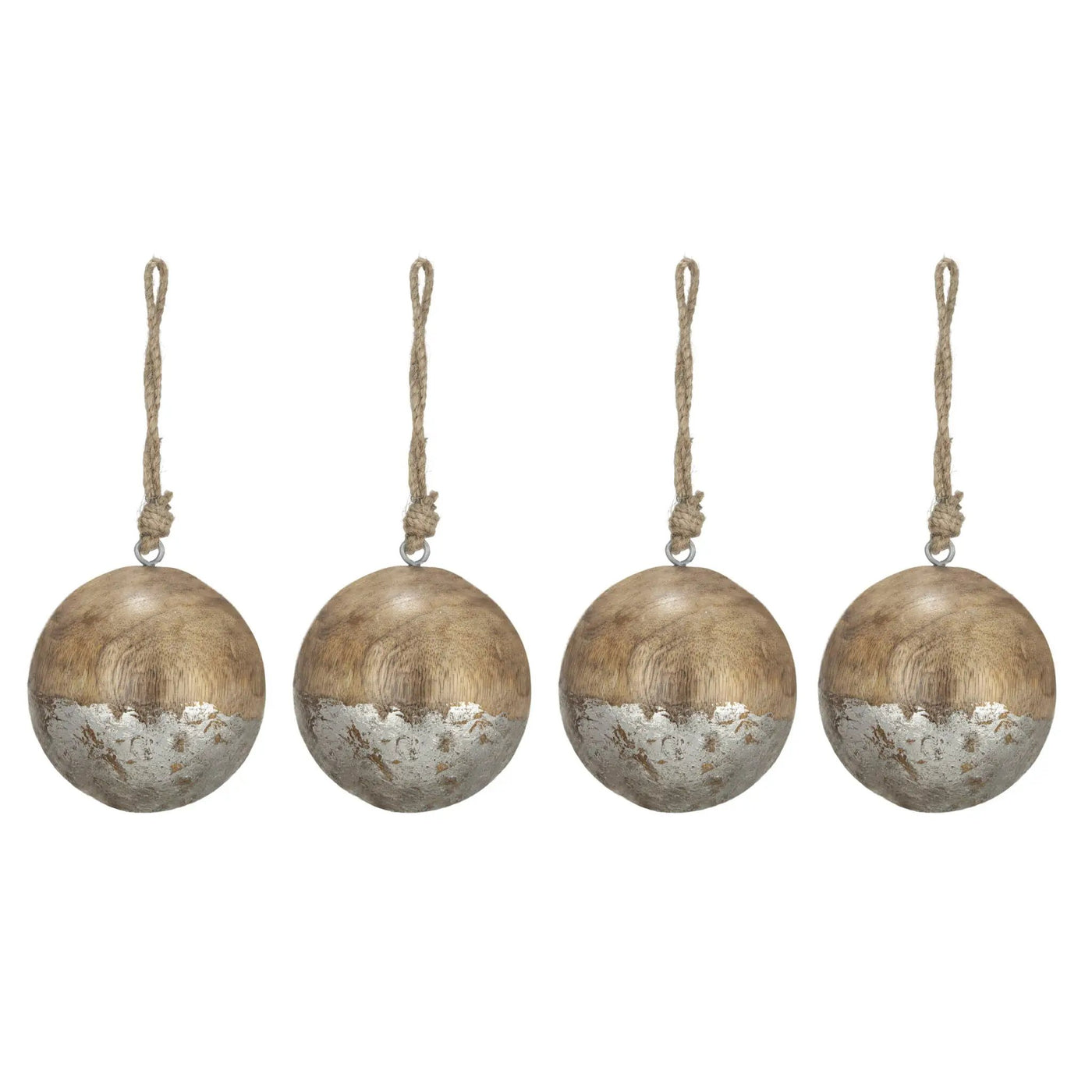 Christmas Ball Ornaments, Wood Decorative Hanging Ball Christmas Tree Ornaments For Holiday Party Decorations by Unique Piece Furniture