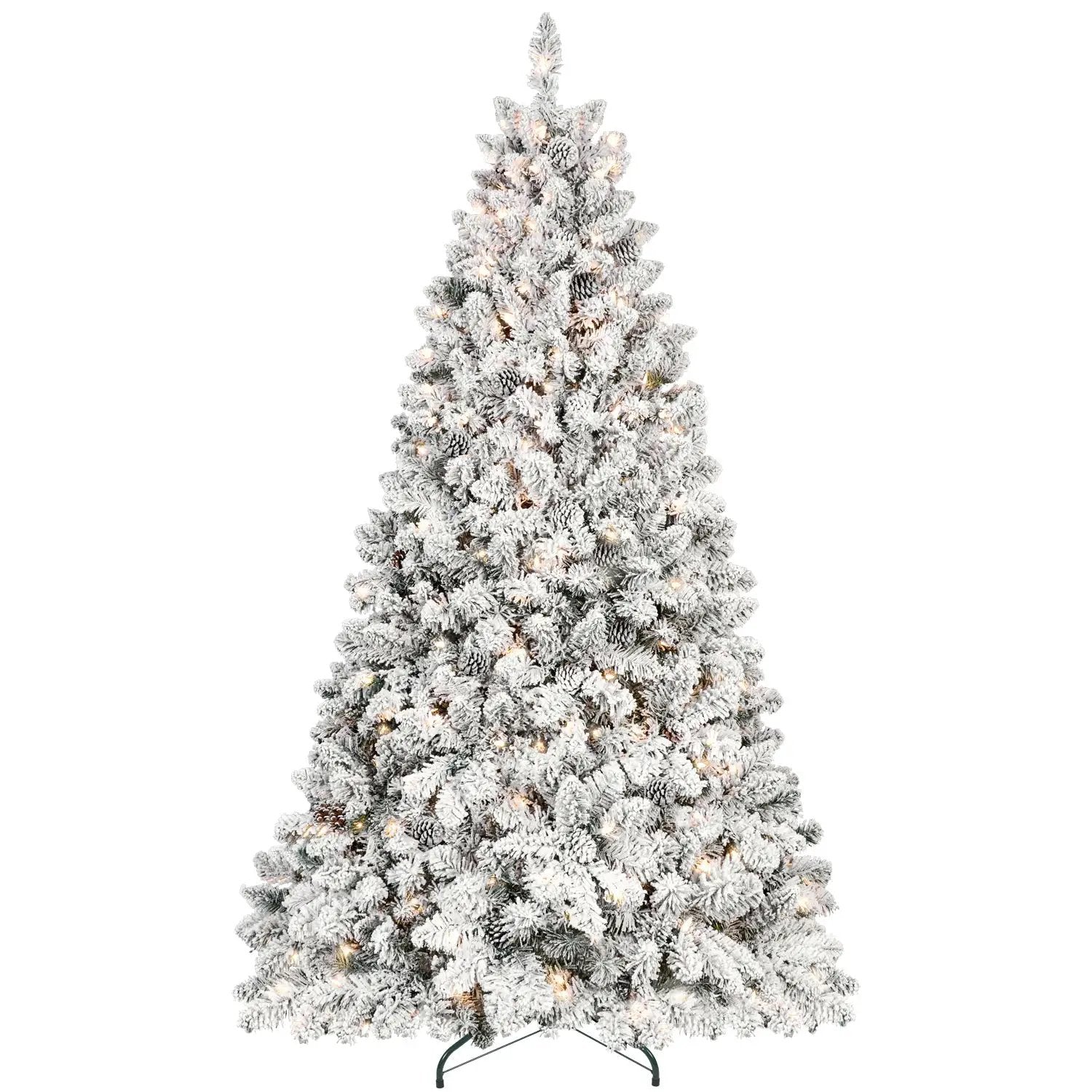 4FT Flocked Christmas Tree with 150 UL Lights by HouseOfZazla