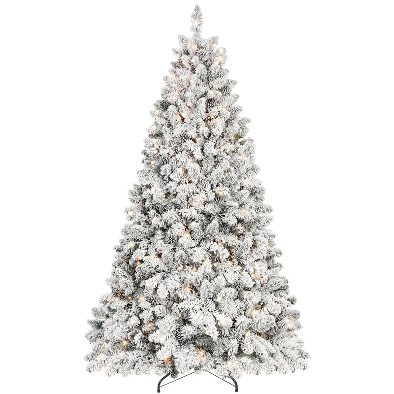 4FT Flocked Christmas Tree with 150 UL Lights by HouseOfZazla