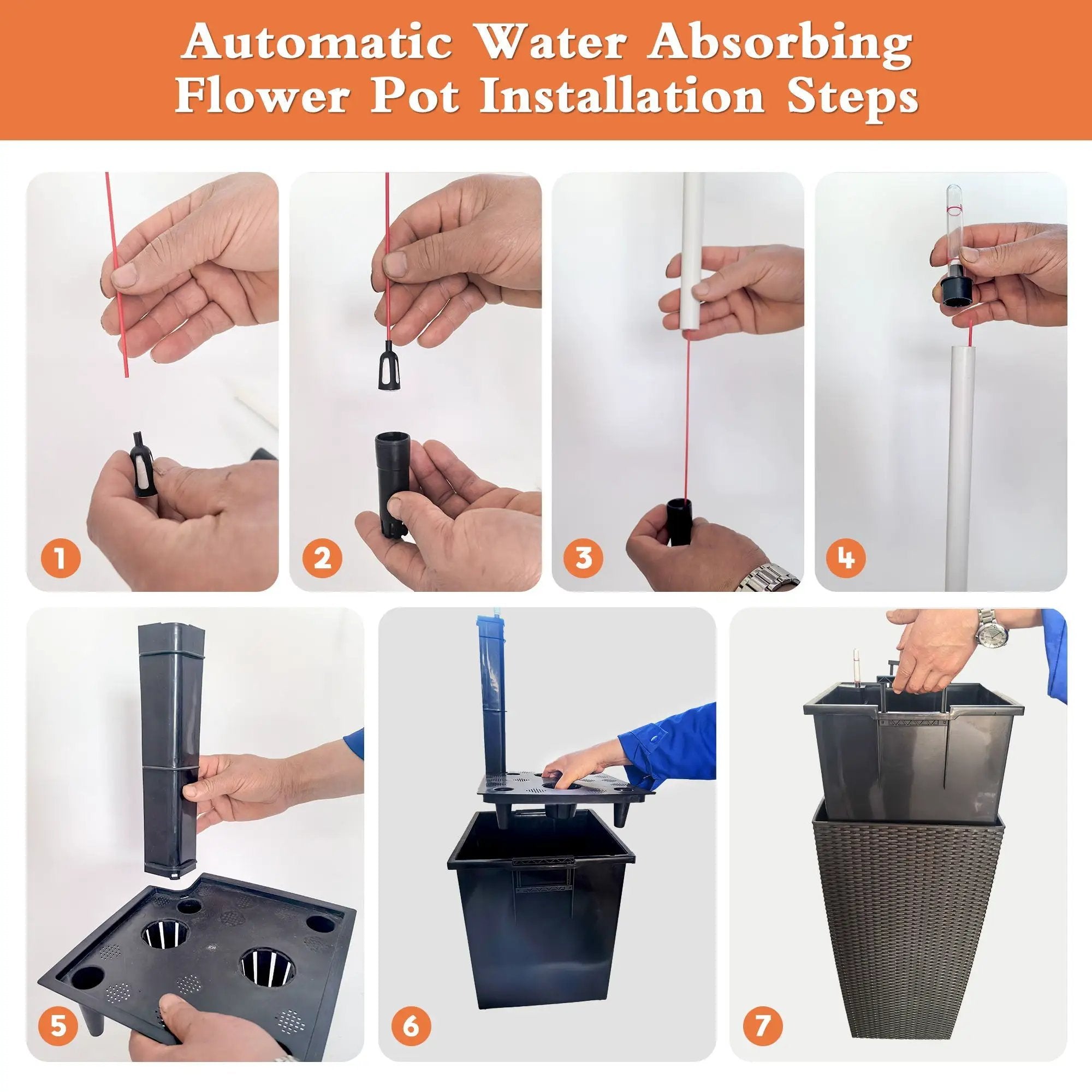 Indoor Outdoor Planter With Automatic Watering System by HouseOfZazla