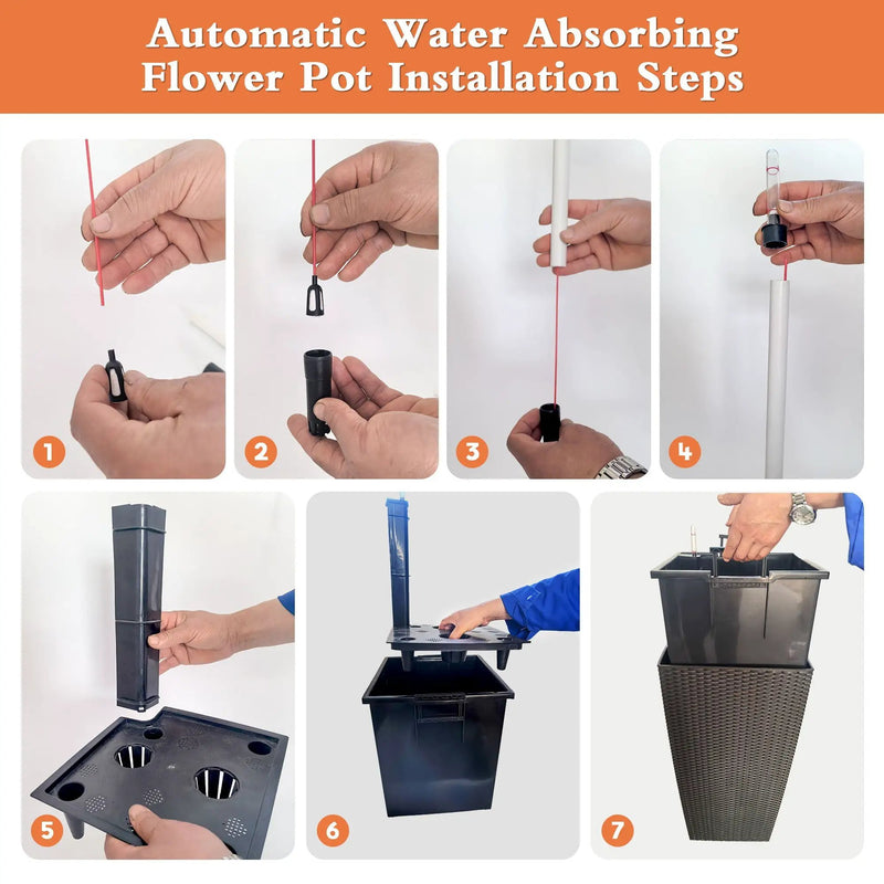 Indoor Outdoor Planter With Automatic Watering System by HouseOfZazla