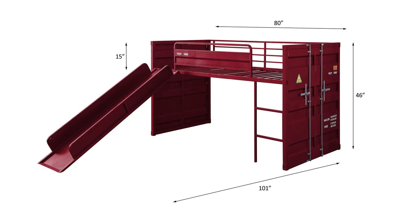 Cargo - Loft Bed w/Slide by Unique Piece Furniture