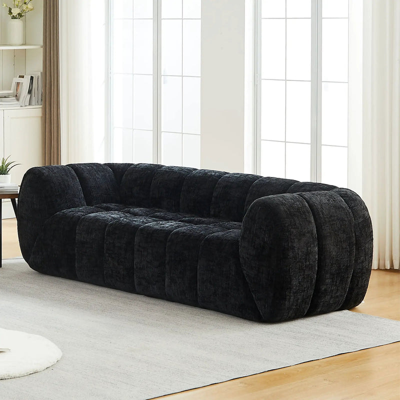 Modern Sofa With Piano Key Backrest by HouseOfZazla