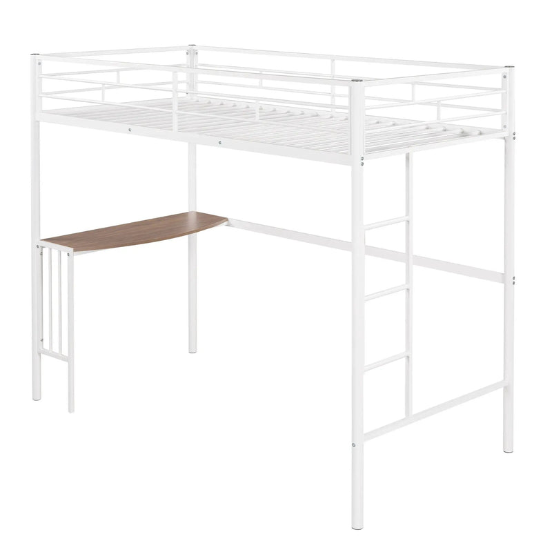 Bunk Bed With Desk, Ladder And Quality Slats For Bedroom