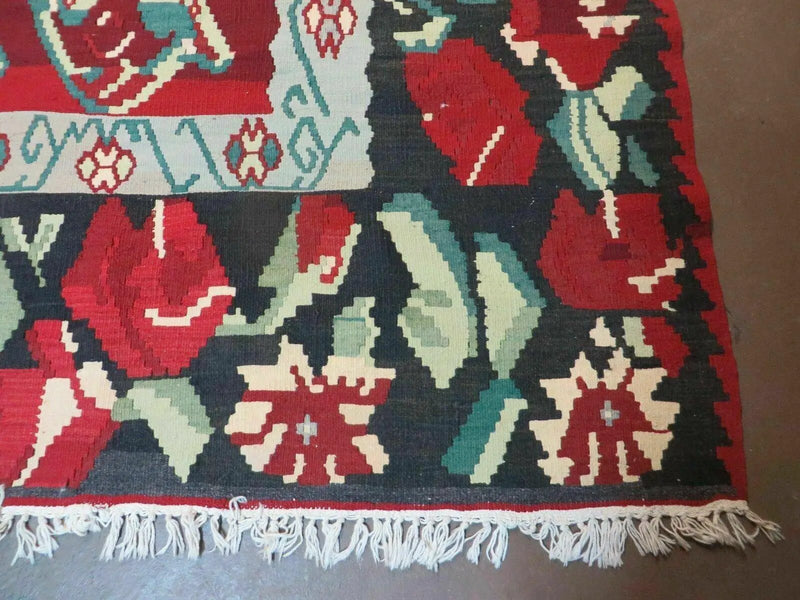 8' X 11' Karabagh Kilim Handmade Flat Weave Wool Rug Vegi Organic Dyes Nice by Jewel Rugs
