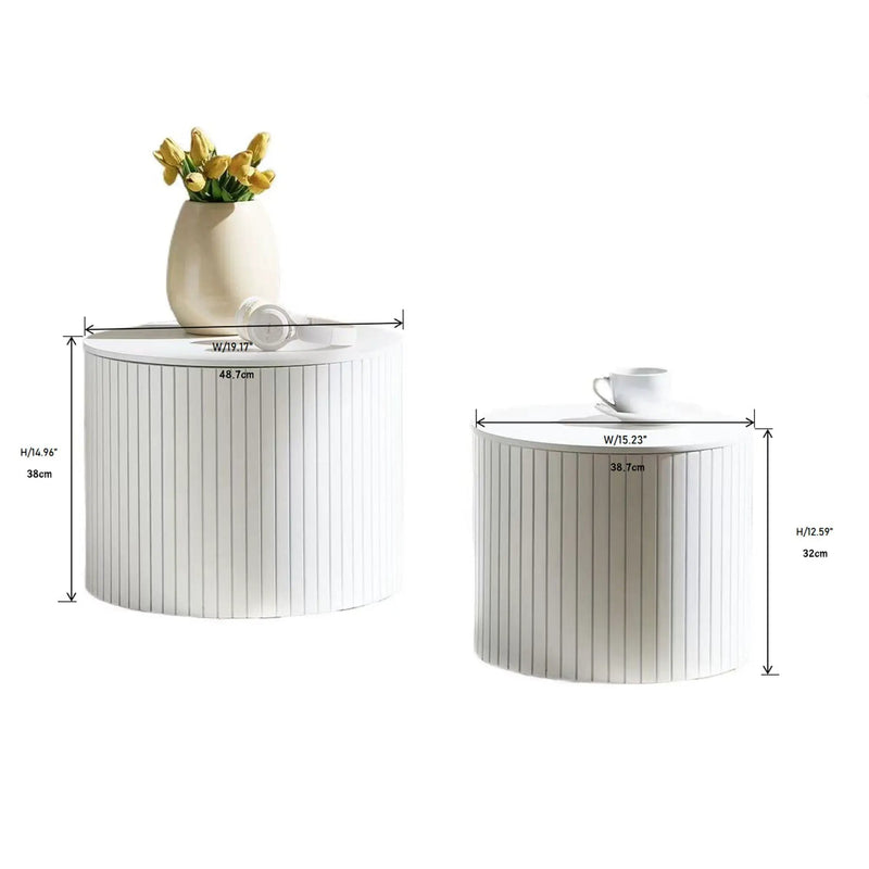 Handcrafted Nested Table Set, 2 Pieces by HouseOfZazla