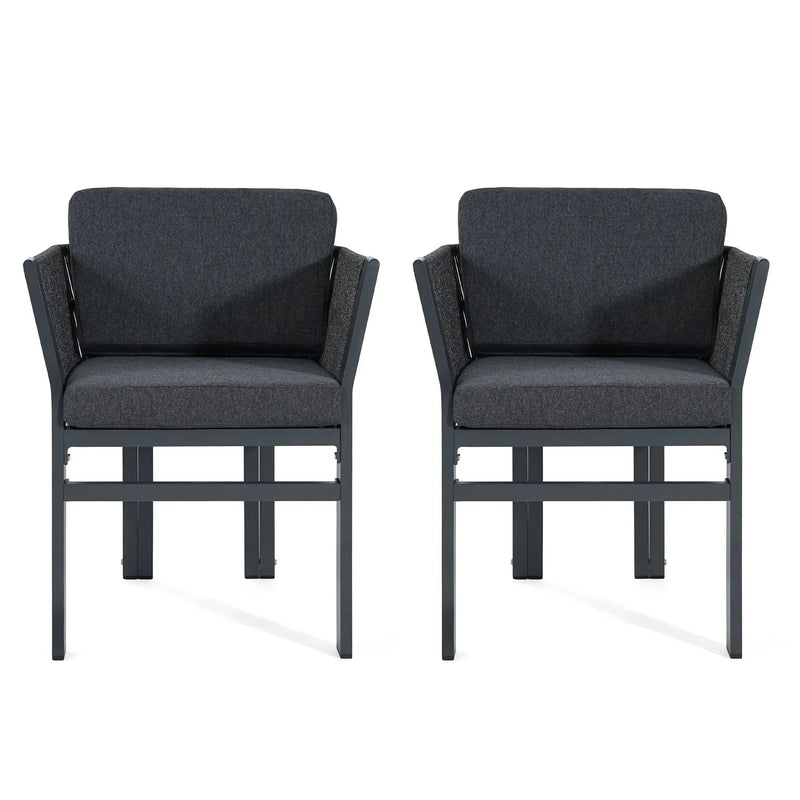 Outdoor Dining Chair, All-Weather Patio Seating For Backyard (Set of 2) by HouseOfZazla