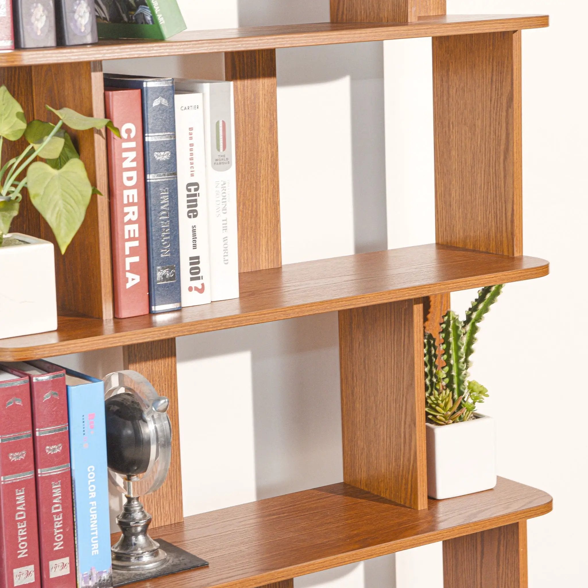 Modern 5 Tier Open Storage Bookcase by HouseOfZazla