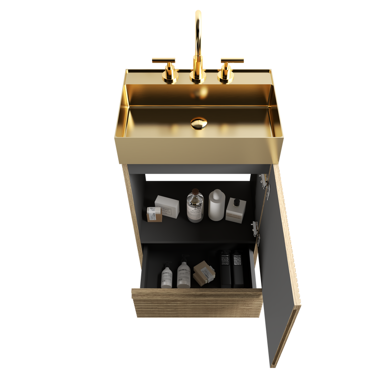 Gada 20" Striped Light Bathroom Vanity by HouseOfZazla