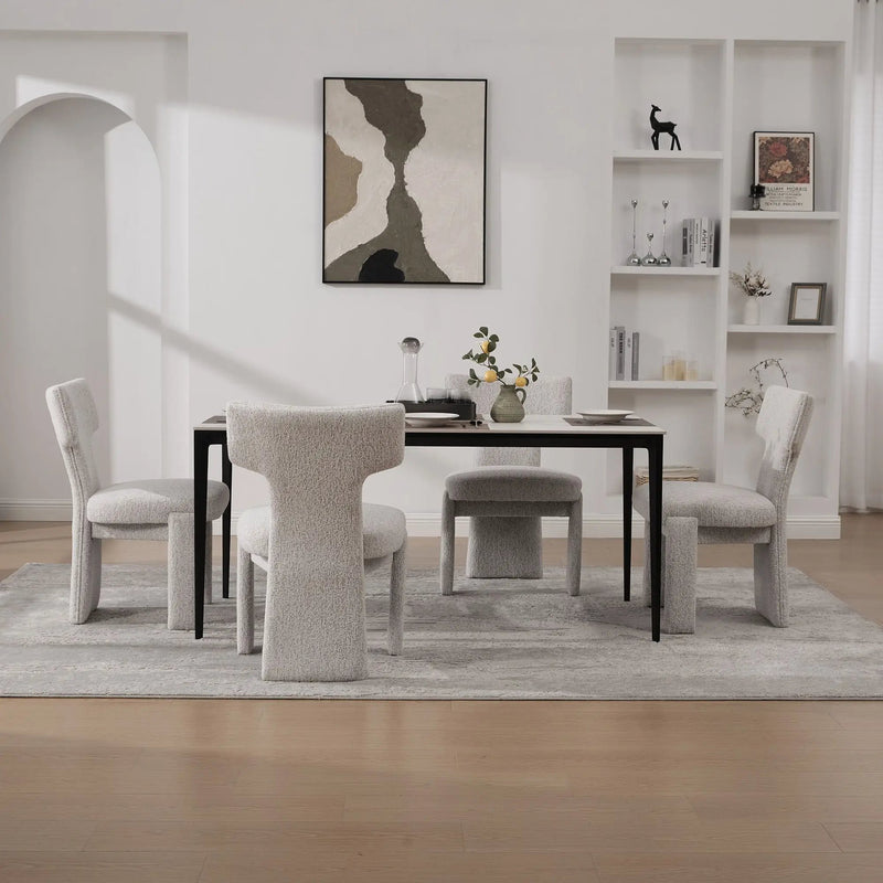Armless Curved Back Accent Chairs by HouseOfZazla