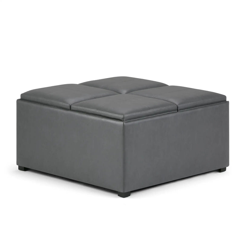 Avalon - Square Coffee Table, Storage Ottoman by Unique Piece Furniture