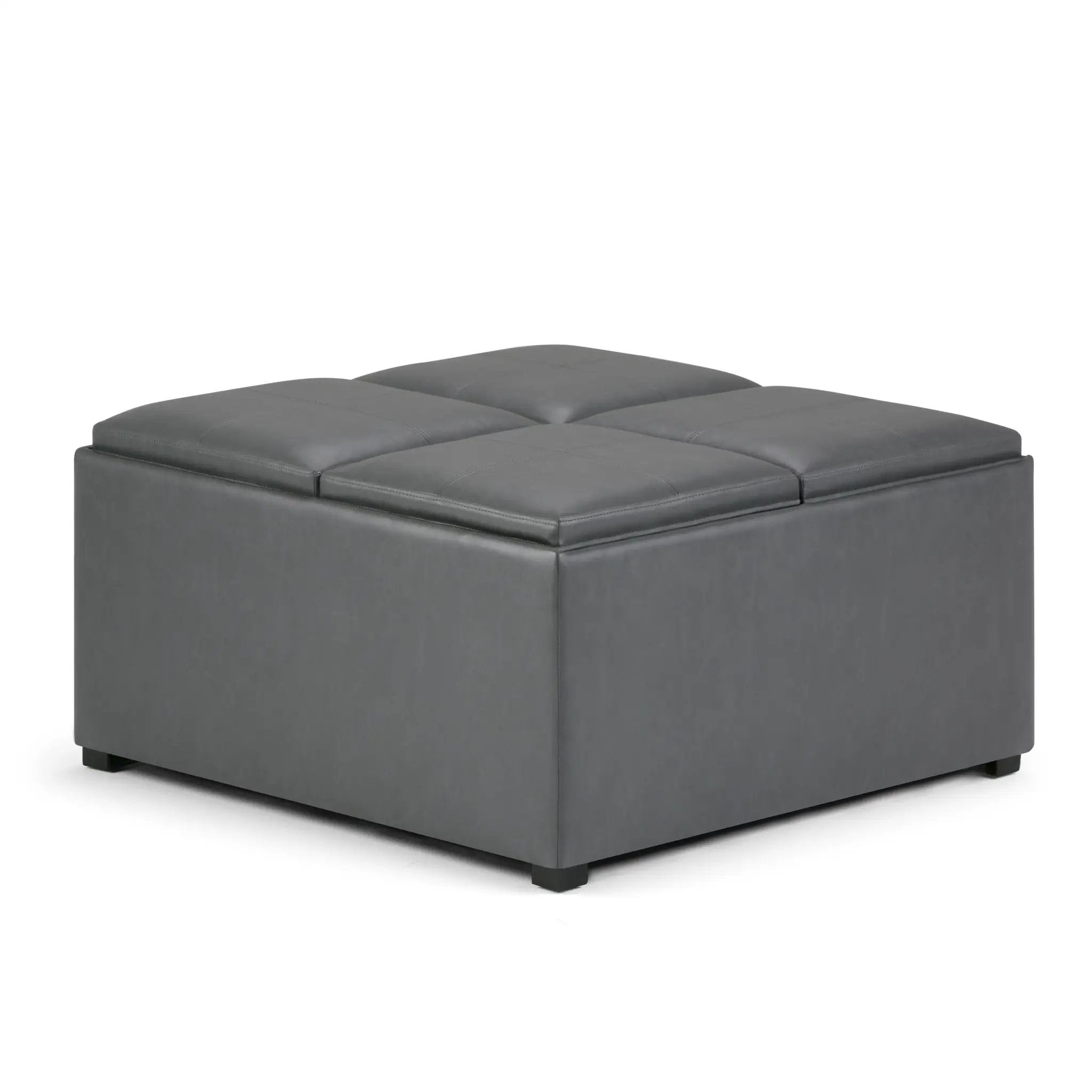 Avalon - Square Coffee Table, Storage Ottoman by Unique Piece Furniture