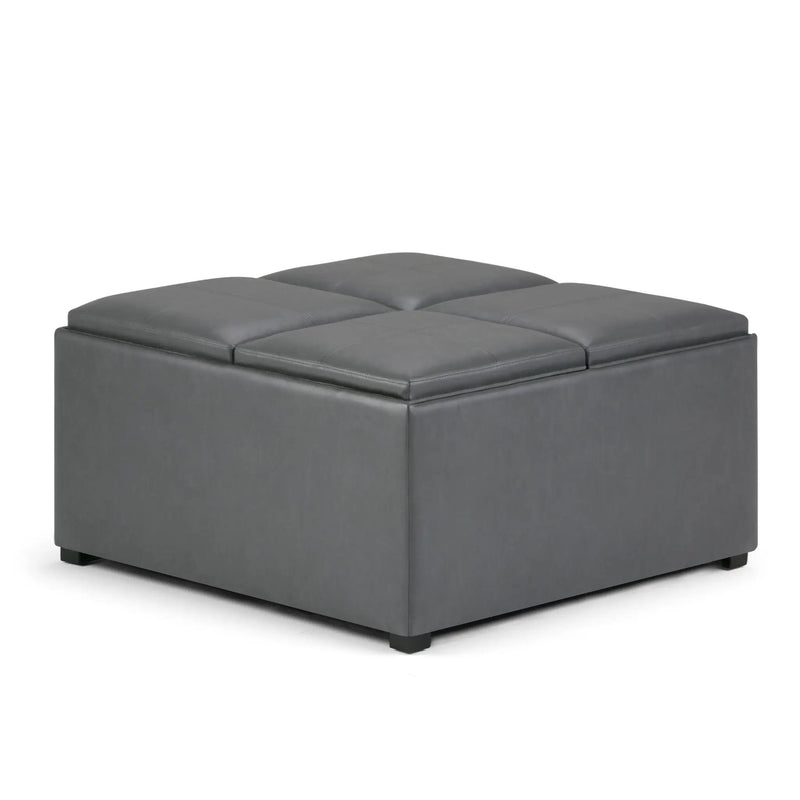 Avalon - Square Coffee Table, Storage Ottoman by HouseOfZazla