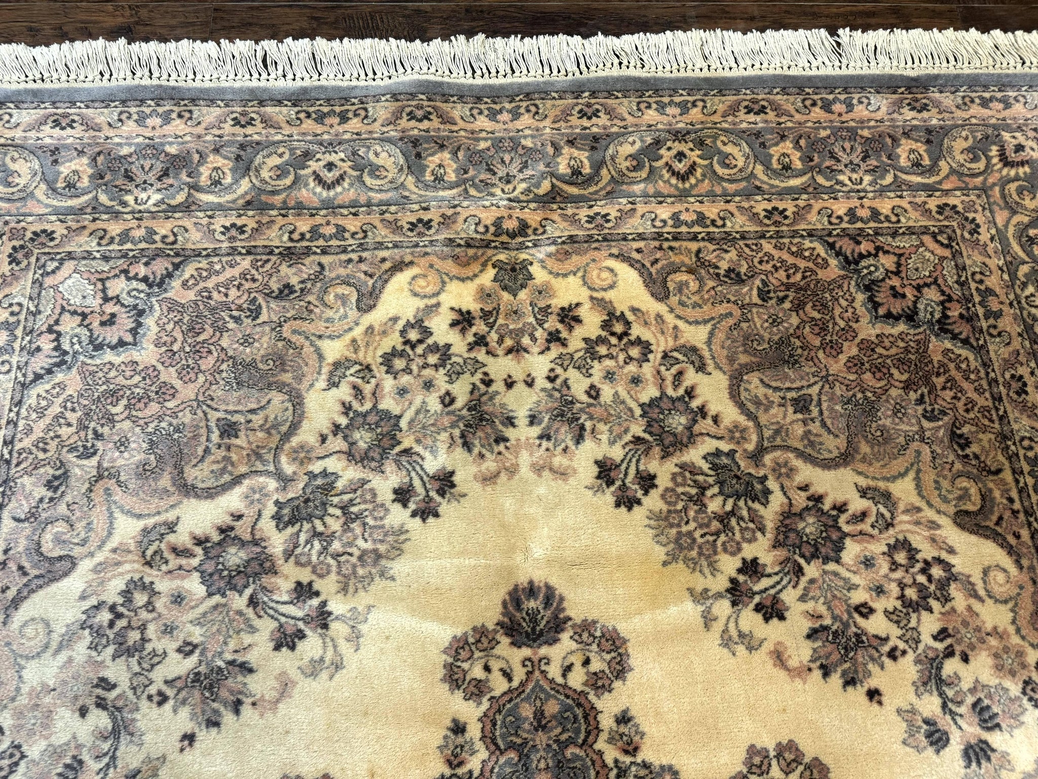 Belgium Power Loomed Wool Rug 6.9 x 9.6, Vintage Oriental Carpet by Jewel Rugs