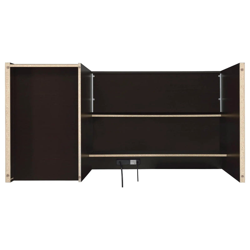 Halston - 3 Drawer Office Computer Desk With Keyboard Tray - Cappuccino by HouseOfZazla